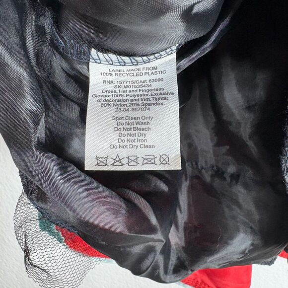 Spirit Halloween Carnival Cuties Clown Toddler Costume Dress 3T-4T Black Red - Picture 5 of 10